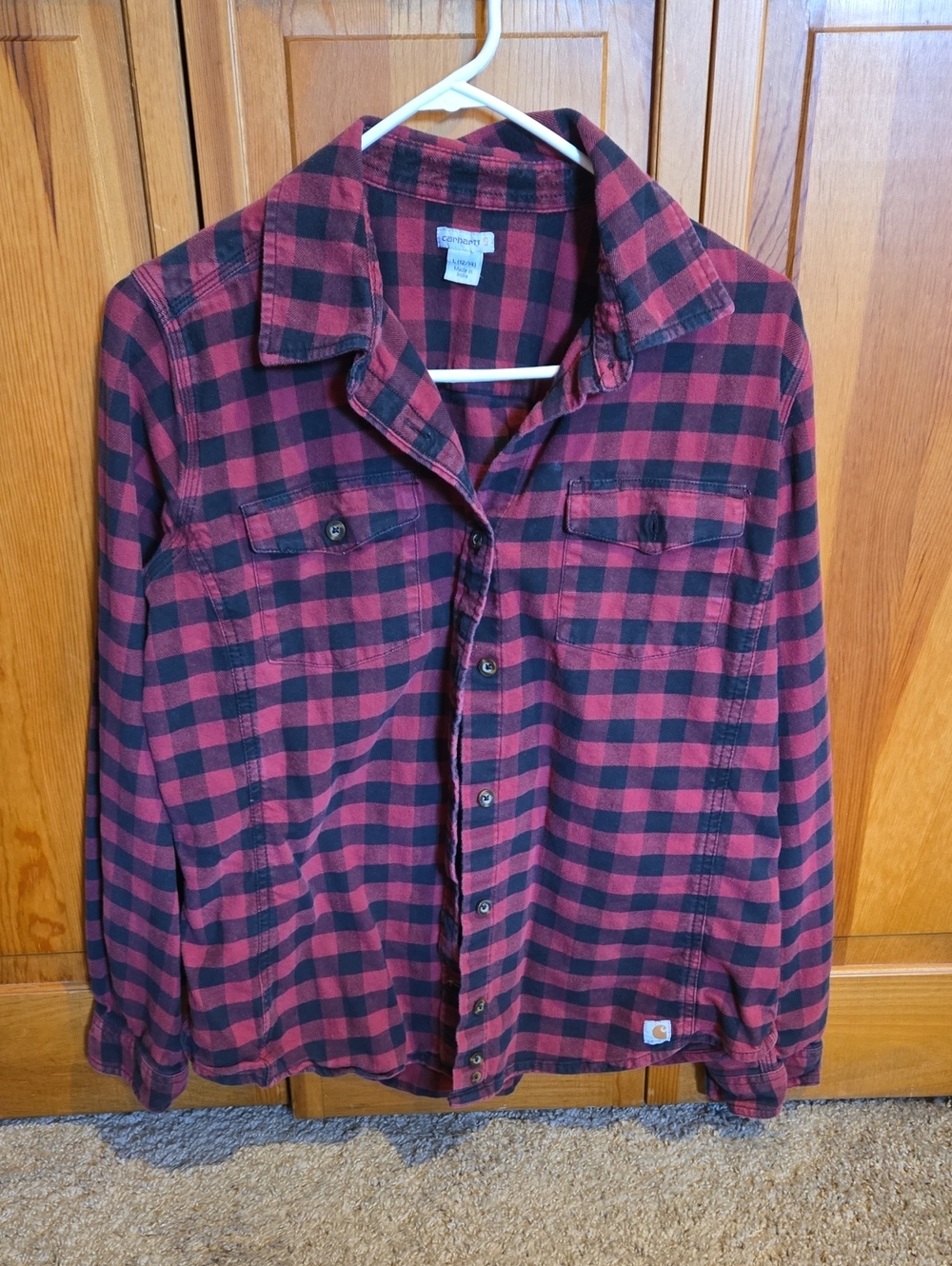 Carhartt Red and Black Buffalo Plaid Shirt